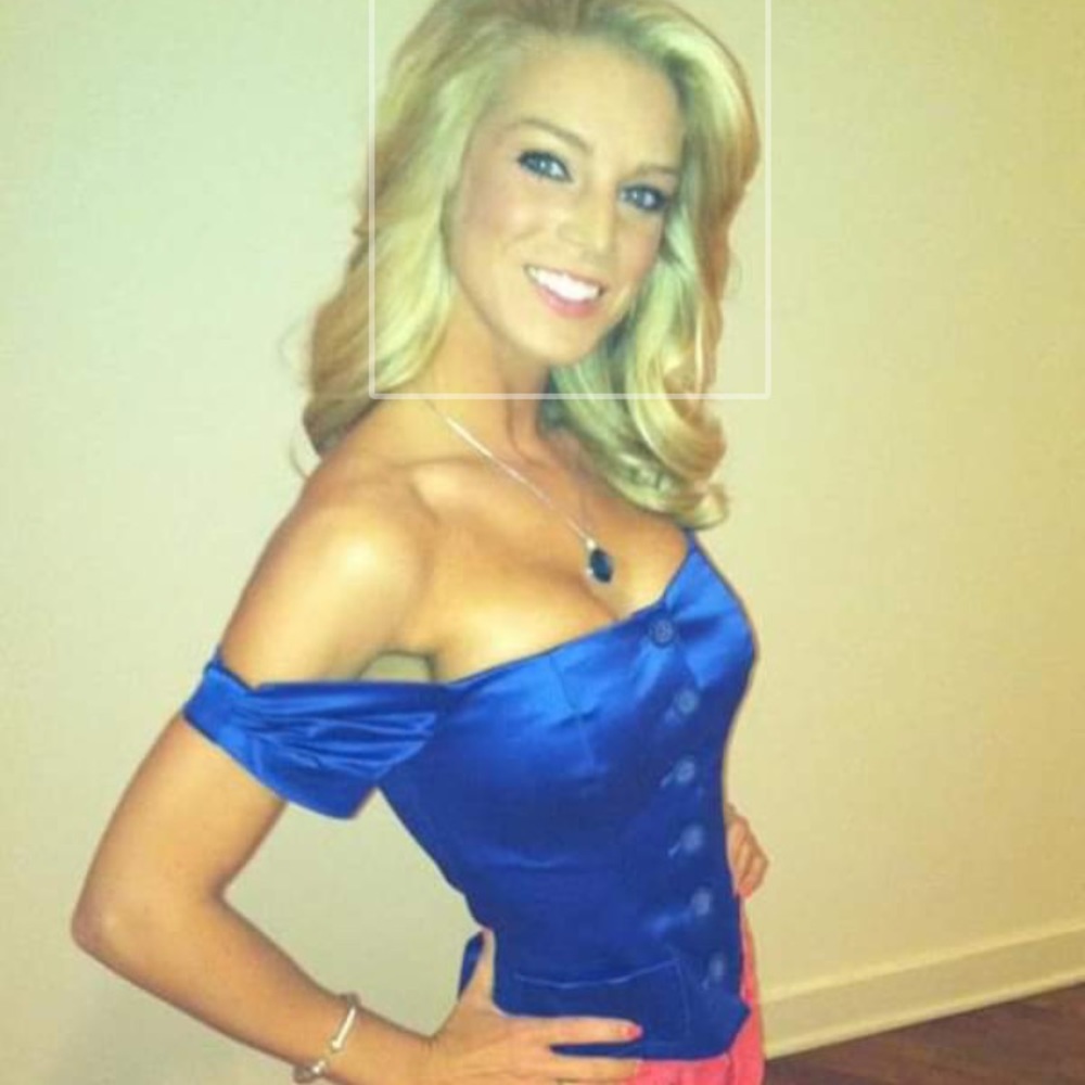Bebe Royal Blue Off-the-Shoulder Corset Size 0